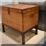F57. Chest on stand. 22”h x 24”w x 16”d 